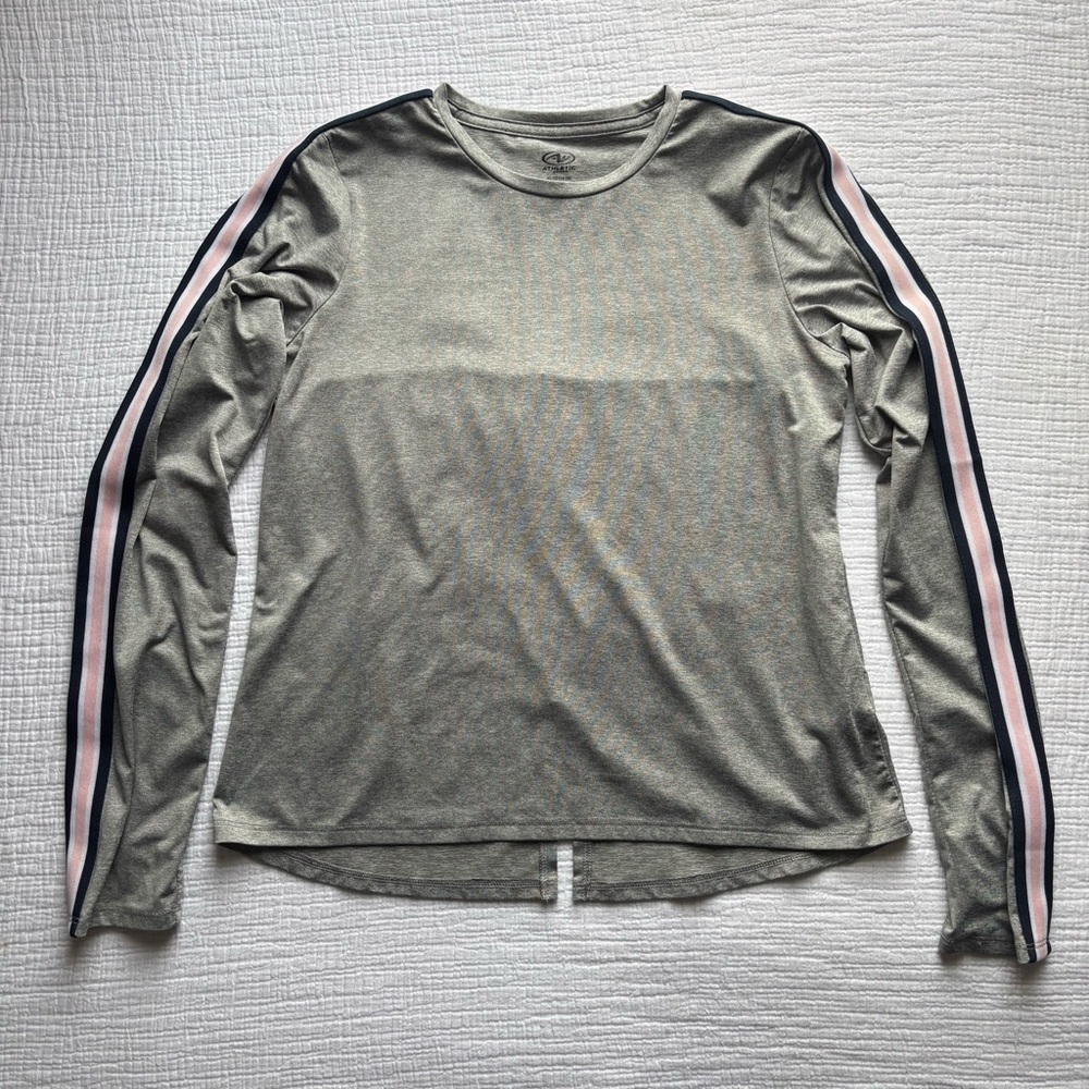 Athletic Works Heather Gray Long Sleeve Top